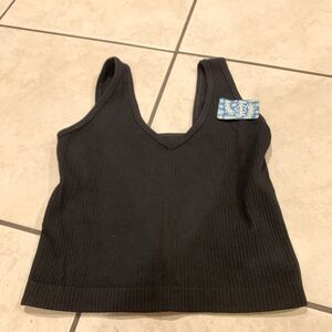 Intimately Free People Women's Solid Ribbed Brami Crop Top Melon XS/S